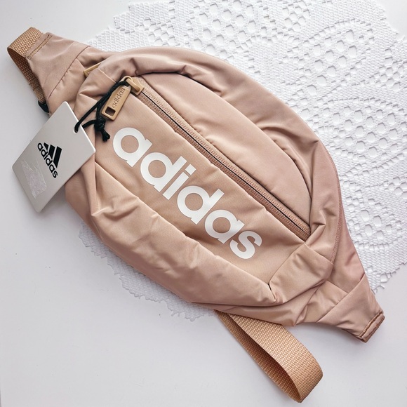 adidas Handbags - Adidas Logo Belt Bag in Oatmeal 🤍 NWT!